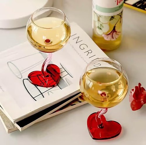 Valentine Heart Wine Glass