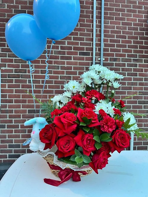 Newborn Celebration Flower Basket