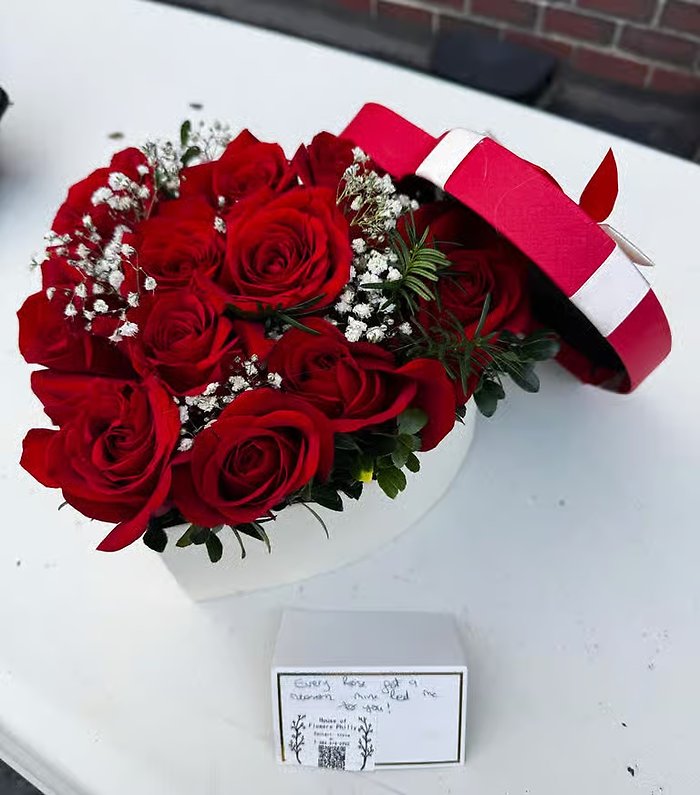 Heart Shape Big Box of Roses