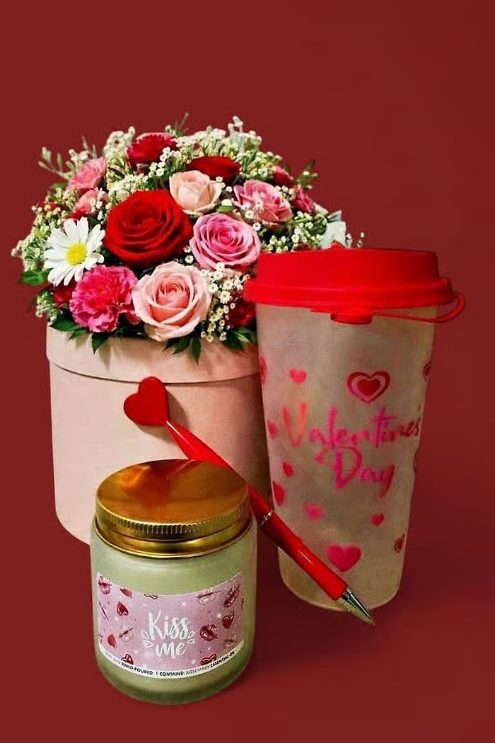 Coffee, Candle & Roses Love Bundle