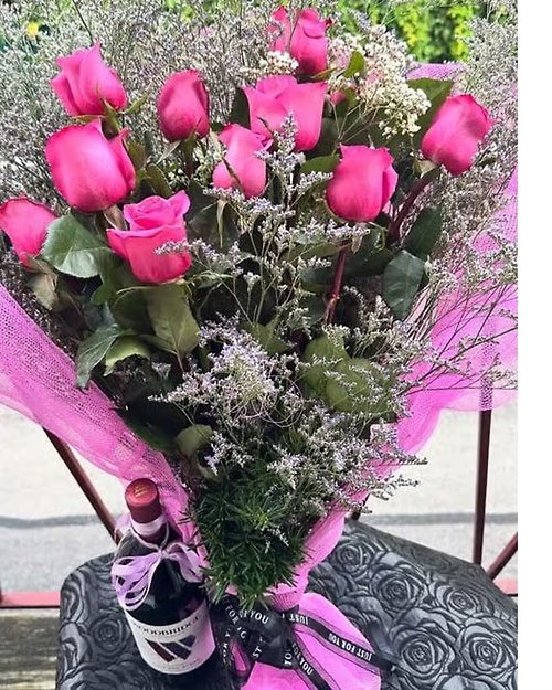 Timeless 10 Pink Roses