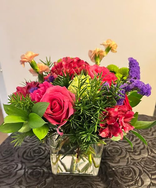Colorful Harmony in a crystal vase
