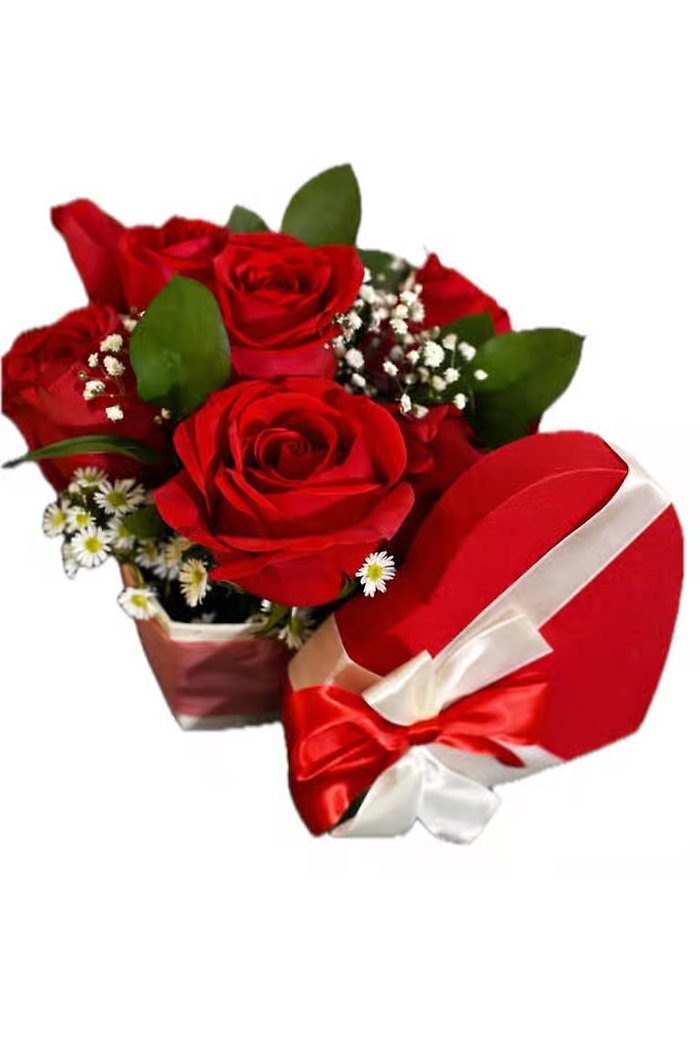 Small Box of Red Roses