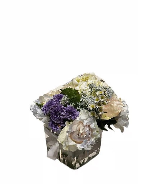 White Roses & Other White Flowers in a vase