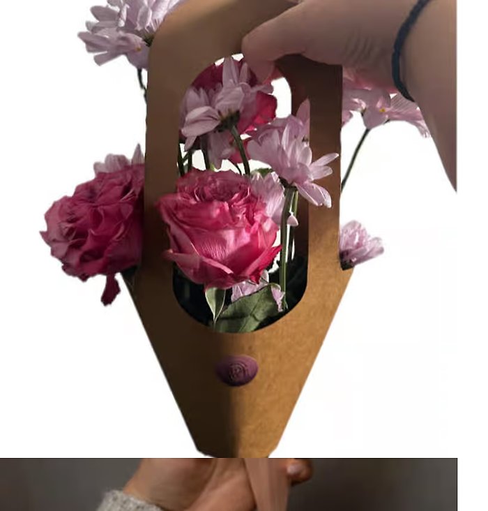 Bag of Pink Flowers